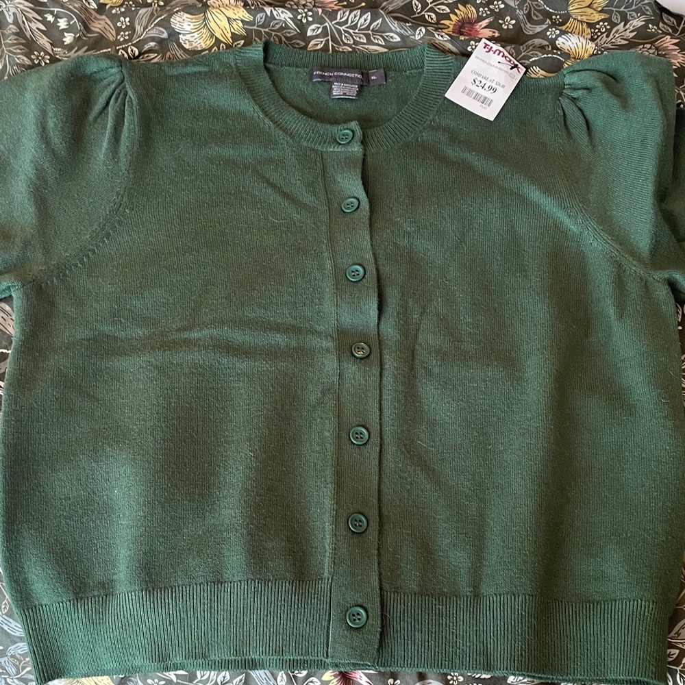 French Connection Forest Green Knit Sweater